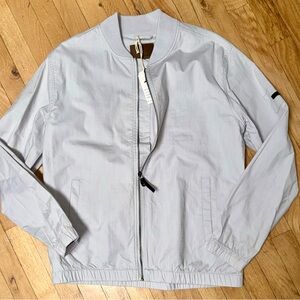Civil Society Light Gray Zip-Up Bomber Jacket Brand New Never Worn